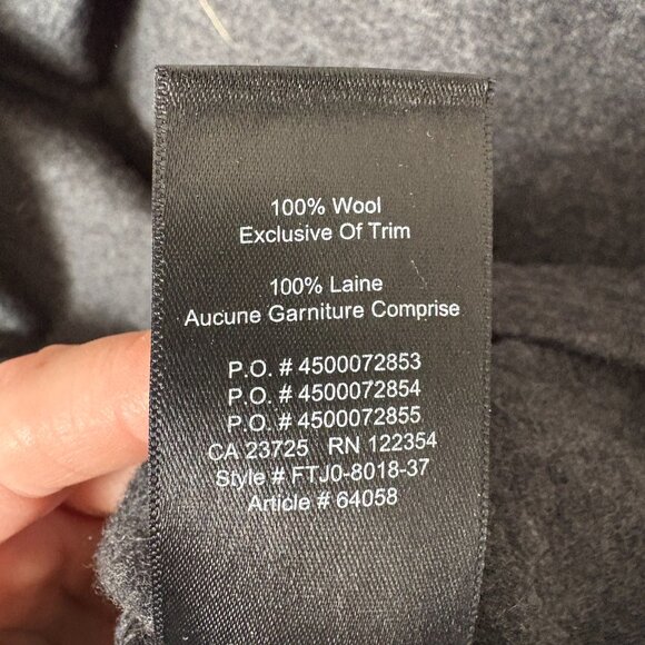 Aritizia The Group Babaton Notley Felted Wool Sleveless Dress Grey Size Small - Picture 6 of 6